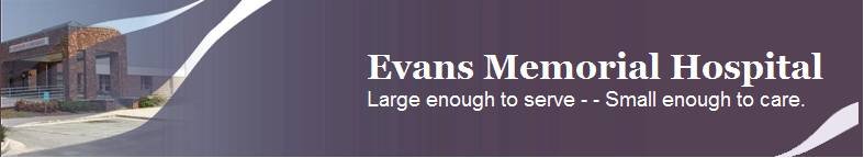 Evans Memorial Hospital Header Logo